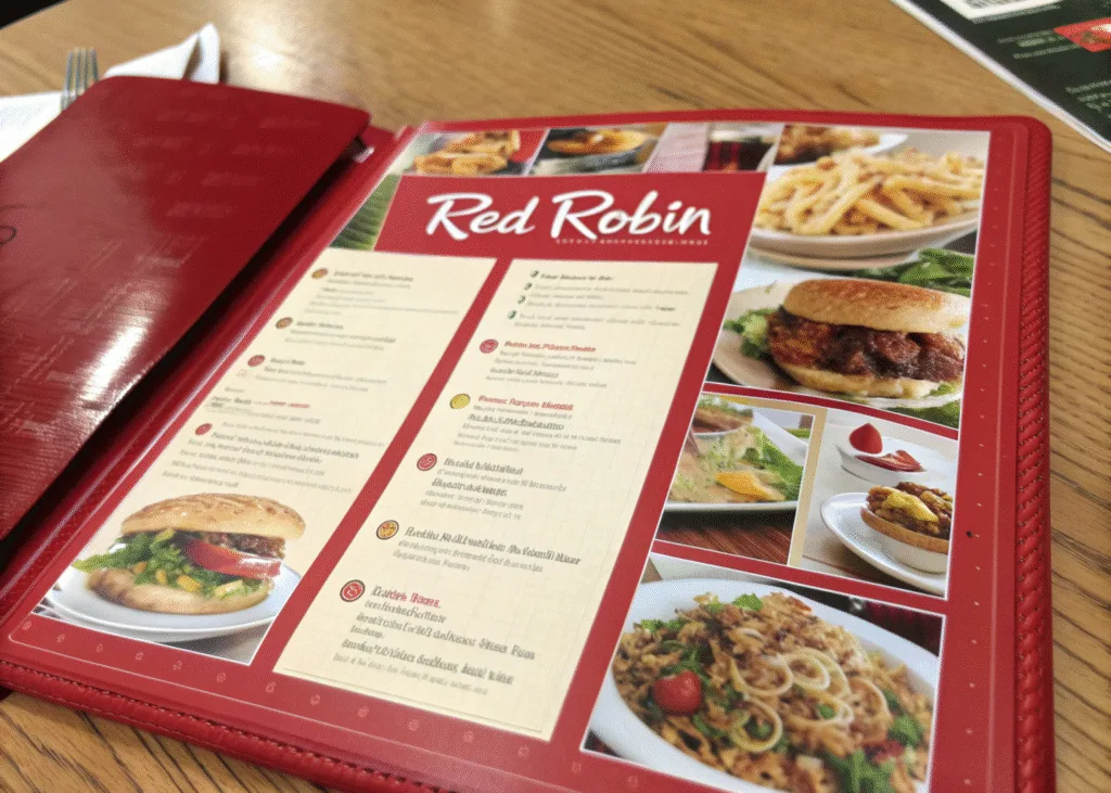 red robin menu
